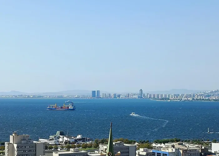 公寓 Tam Deniz Manzarali Sehir Merkezinde